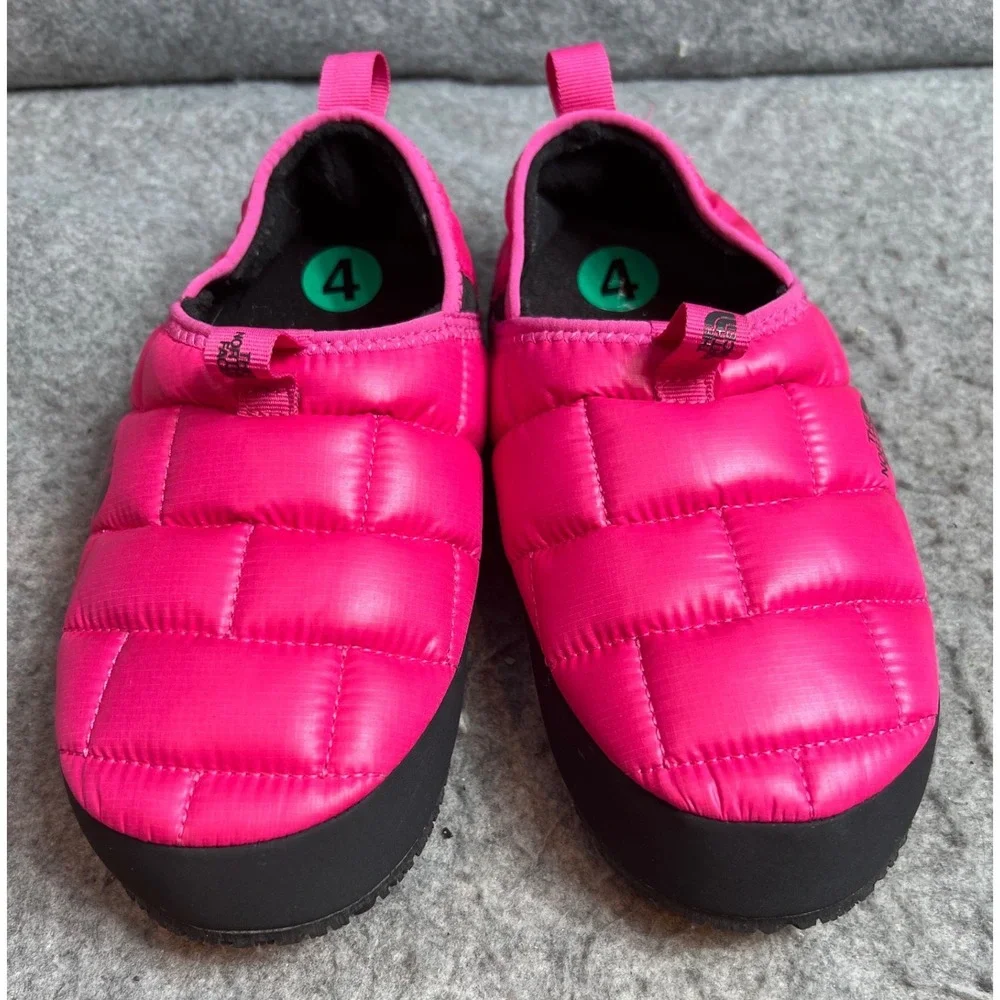 The North Face Kids Thermoball Traction Mule Slippers Pink Size 4 Big Kids